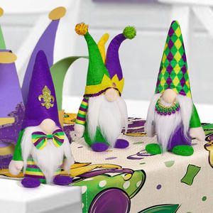 Gnomes à thème Halloween et <span class=keywords><strong>Carnaval</strong></span> pour fêtes et <span class=keywords><strong>d</strong></span>écorations intérieures, jouets en peluche violet, vert et or pour fêtes <span class=keywords><strong>d</strong></span>'Halloween - Product Image 2