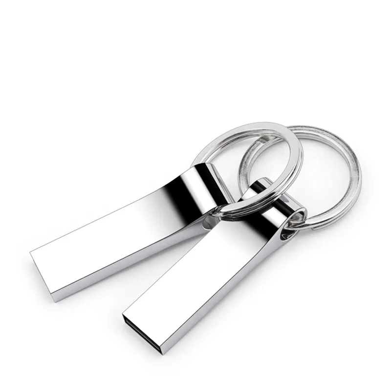 Metal Mini Stainless Steel keychain usb 2.0 memory flash stick pen drive 8GB 16GB 32GB 64GB