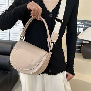 Bolso Bandolera Portátil con Cierre de Cremallera de Moda en PU 2026 para Mujer, Bolso de Sillín Retro, Bolso de Mano - Product Image 4