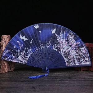 Éventail pliant en bambou personnalisé imprimé en gros, design chinois, pour cadeaux ou souvenirs, produit artisanal en bambou - Product Image 1