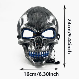 Maschera LED Luminosa per Cosplay di Halloween, 10 Colori a Scelta, Maschera Luminosa per Feste - Product Image 6