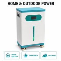 Batterie LiFePO4 16076Wh 51.2V 314Ah sur Chariot Mobile, Décharge 200A, 6000 Cycles, WiFi, Application, Écran Tactile, RS485, CAN, Solaire, Éolien