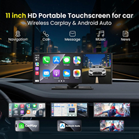 Transforma Cualquier Auto con Pantalla Inteligente 4K para Tablero de Instrumentos con CarPlay Inalámbrico y Android Auto - Monitor Portátil para Auto Completamente Laminado