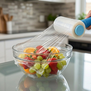 Pellicola <span class=keywords><strong>Estensibile</strong></span> Trasparente Morbida per Alimenti con Design a Maniglia per Imballaggio <span class=keywords><strong>Alimentare</strong></span> e Avvolgimento Industriale - Product Image 3