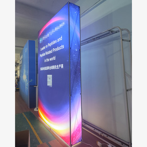 8x8ft xách tay <span class=keywords><strong>LED</strong></span> Backlit biểu ngữ tường hiển thị đứng nhôm Pop Up Fram đèn <span class=keywords><strong>LED</strong></span> backwall Backdrop làm bằng vải polyester - Product Image 1
