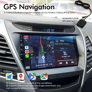 Radio para Auto con CarPlay, Android 13, Control por Voz con IA, 8GB+128GB, Navegación GPS para Hyundai Elantra Avante I35 2011-2016, Reproductor Multimedia de Video - Product Image 5
