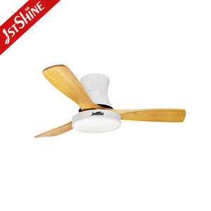 Ventilateur de plafond 1stshine, 6 vitesses, facile à nettoyer, trois pales en bois, profil bas, avec télécommande - Product Image 1