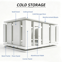 Cámara Frigorífica Modular Prefabricada Automática Bristol para Centro de Distribución de Comestibles, Área de Clasificación Eficiente, Puerta Aislada para Carga