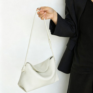 Sac à bandoulière Zenos en cuir de vachette pleine fleur, modèle Cloud Dumpling, nouvelle collection 2026 pour femme - Product Image 2