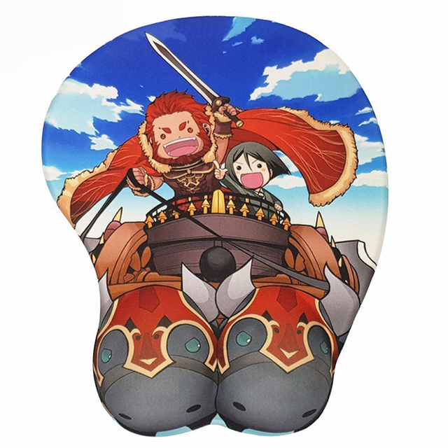 Newest Customized Lovely Cute 3D Cartoon Anime with Wrist Rest Gel Gaming Mouse Pad