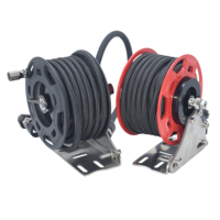 Manual Off-road Durable Air Drum Inflator Tool Heavy Duty Air Pump 7m Hose 220psi Storage for 4x4 Adventures