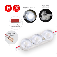 Module LED miniature 40x12mm, lumière rouge, indice de protection IP68, dimmable, puce SMD 2835, DC12V