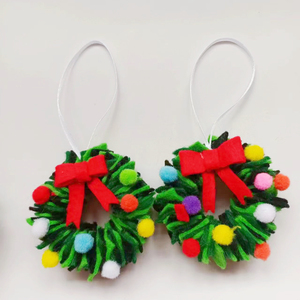 Kit <span class=keywords><strong>de</strong></span> Bricolage DIY : Ornements <span class=keywords><strong>de</strong></span> Noël Écologiques en Non-Tissé (2 pièces) – Créez Vos Propres Décorations d'Arbre, Mini Couronnes et Supports <span class=keywords><strong>de</strong></span> Guirlandes pour la Décoration Intérieure - Product Image 2