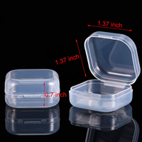 Boîtes de voyage en plastique personnalisées pour médicaments, avec impression professionnelle, fermeture à fermoir, translucides, en matériau PP, boîte en plastique translucide