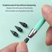 Crayon infini en métal sans encre de luxe Crown Top Eternal pour l'école, le bureau, les fournitures de papeterie, cadeau