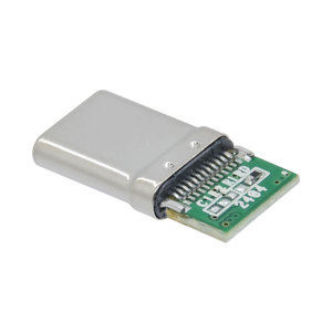 Colokan USB <span class=keywords><strong>2</strong></span>.0 tipe-c Male 24 Pin dengan papan PCB, Resistor OTG 5.1K, colokan paku keling elastis untuk pengisian Data - Product Image 5