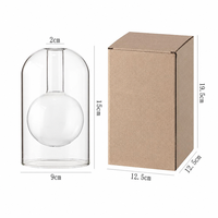 ODIS Botella de Vidrio Vacía para Difusor de Aromas, de Lujo, 130ml, Doble Pared, con Logotipo Personalizado, Botellas al por Mayor para Aromaterapia