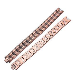 Bracelet magnétique personnalisé en cuivre pur pour soulager la douleur masculine et améliorer la santé et la tension artérielle - Product Image 5