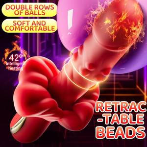 منتجات هزازات نسائية شعبية بالجملة من المصنع، هزازات تسخين للنساء لتحفيز نقطة G والبظر مع خرزات - Product Image 4