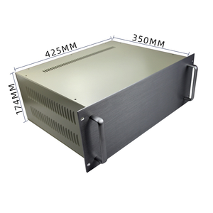 19 inch rackmount aluminium behuizing <span class=keywords><strong>2U</strong></span> 3U instrumentenkast voor industriële controller en testapparatuur serverbesturingskast - Product Image 4