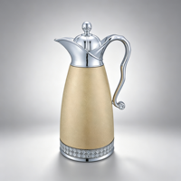 Carafe isotherme durable à double paroi en verre électroplaqué pour les pèlerins du Hajj