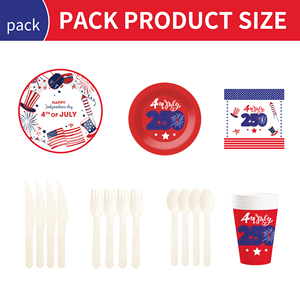 DAMAI - Juego de Artículos para Fiesta del 4 de Julio, Kit con Temática Patriótica para Decoraciones del Día de la Independencia y Día de las Elecciones, Decoraciones para Fiestas, para 8 Personas - Product Image 6