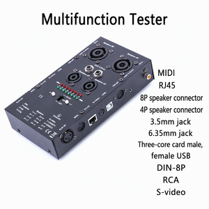 Comprobador de Cables Multifuncional, Verificador de Líneas de Audio para XLR, Speakon, RJ45, MIDI, <span class=keywords><strong>RCA</strong></span>, Conectores de 6.35mm y <span class=keywords><strong>3</strong></span>.5mm, Cables de Audio para Escenario - Product Image 2