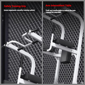 Barra per trazioni e macchina per flessioni sulle ginocchia per lo sviluppo completo della forza di parte superiore del corpo e addominale, per uso domestico e commerciale - Product Image 3