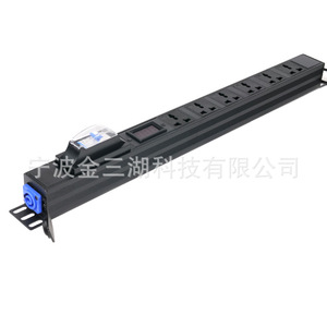 Regleta de alimentación PDU de 6 tomas 220V con pantalla LED, enchufe de extensión industrial - Product Image 3