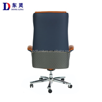Chaise de bureau ergonomique en cuir de luxe moderne confortable de sortie d'usine chaise de direction de bureau réglable en hauteur rotative nouveau