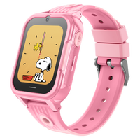 Jam tangan pintar 4G GPS untuk anak tahan air IPX7 pengisian daya magnetik biru/merah muda/hitam silikon menerima panggilan Monitor denyut jantung