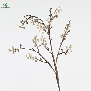 Branche de baies artificielles, mini plante décorative en plastique à longue tige pour la maison, les fêtes, les tables, les vases et la décoration des cafés - Product Image 4