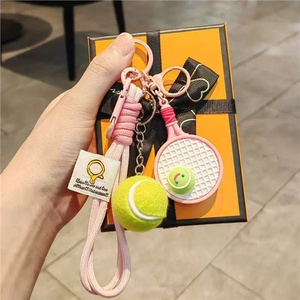2026 Hot Sale Sports Lovers Key Chain Cute Girls Purse Decoration Women <b>Handbag</b> <b>Charms</b> Lovely Tennis Keychain for Promotion Gift - Product Image 6
