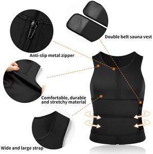 Nuevo Chaleco Moldeador de Cintura para Hombre, Chaleco de Sauna con Doble Cinturón, Chaleco Reductor de Abdomen, Chaleco Quemagrasas, Camiseta Moldeadora, Cinturón de Fitness - Product Image 6