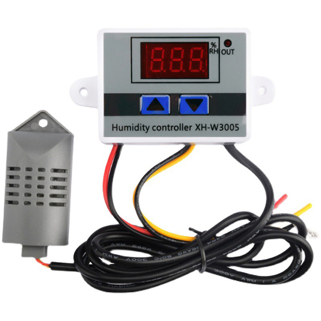 XH-W3005 W3005 Intelligent Humidity Control Switch Hygrostat Humidity Controller with Digital Display