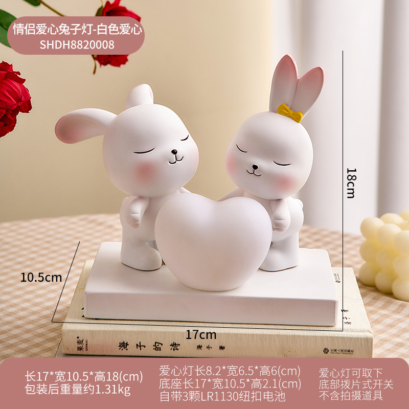 Lampada colorata Love Rabbit