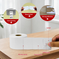 Étiquette code-barres haute qualité 51 mm x 38 mm compatible avec les imprimantes d'étiquettes Zebra, TSC