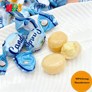 Fabricant OEM de marque privée <span class=keywords><strong>bonbons</strong></span> durs tropicaux à l'arôme de noix de coco confiserie goût fruité enrobé décoration emballée dans un sac - Product Image 4