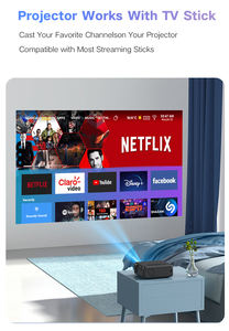 Proyector de Cine en Casa Portátil LED Full HD Android LT2 2024, 4K 1080p con WIFI, 3D, <span class=keywords><strong>440</strong></span> Lúmenes, 2G RAM - Product Image 6