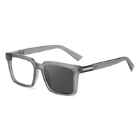 Lunettes de soleil photochromiques carrées personnalisées Partagas Fashion avec logo, charnière à ressort, protection anti-lumière bleue UV400 pour hommes