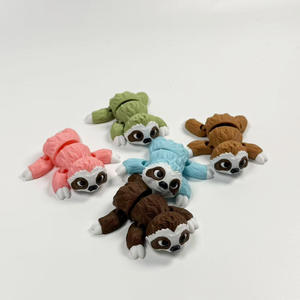 Drôle 3D Imprimé Flexible Adorable Paresseux 3D Imprimé Multi-Articulé Animal Sauvage Fidget Jouets pour Enfant Cadeau Chambre Bureau Ornement - Product Image 3