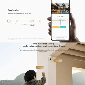 Vente chaude Original <span class=keywords><strong>Xiaomi</strong></span> CW300 4MP Caméra Extérieure IP66 Étanche Pleine Couleur Vision Nocturne WiFi Caméra sécurité à domicile - Product Image 6