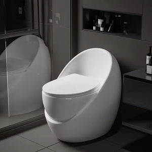 WC in Ceramica a Forma di Capsula Spaziale Colorata, Super Vortice, Sifone Creativo, Toilette a Forma di Uovo Personalizzata, Compatta e a Risparmio Idrico - Product Image 2