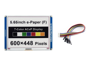 Module d'affichage Waveshare 5,65 pouces 600x448 à technologie E Ink, écran E-Paper 7 couleurs, graphique, faible consommation d'énergie, lisible en plein soleil - Product Image 6