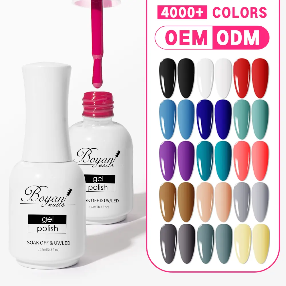 SCI private label 7ml 8ml 10ml 12ml 15ml over 4000 kinds of pure color gel uv polish for nail