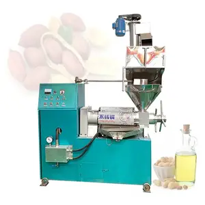 Commercial large rapeseed peanut coconut palm oil press both hot and cold automatic multifunctional screw oil press