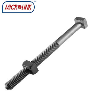 热浸镀锌1/<span class=keywords><strong>2</strong></span> “5/8” <span class=keywords><strong>3</strong></span>/4 “7/8” HDG方头机螺栓，带方形螺母，用于菲律宾 - Product Image 6