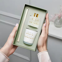 Ensemble cadeau de parfum de luxe personnalisé AIKUN, parfum personnalisé, longue durée, aromathérapie, ambiance élégante à la maison, bougie et diffuseur de parfum