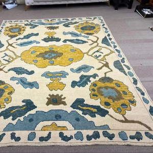 พรมนอกตุรกีทำด้วยมือแบบพรีเมี่ยมทันสมัยขนสัตว์100% มีลวดลายนามธรรมปรับแต่งได้ในราคาขายส่ง - Product Image 1