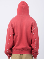 Pull-over à capuche en coton épais de bonne qualité personnalisé avec coutures contrastées Sweats à capuche unis pour hommes en éponge française
